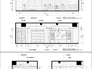 福建恒基集团办公室混搭风格CAD设计图及工装施工图纸下载