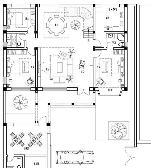 五套新中式别墅设计图 平面布局与空间美学全解析